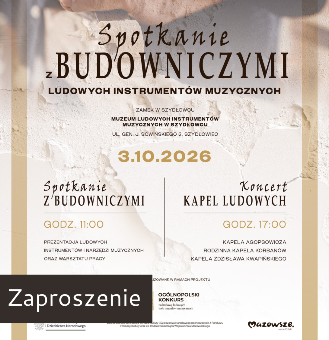 Fotografia przedstawia plakat/zaproszenie na spotkanie z budowniczymi, które odbędzie się 3 października 2026r.